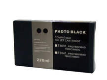 Compatible Cartridge for EPSON Stylus Pro 7800, 9800 - 220ml PHOTO BLACK (T5631/T6031)